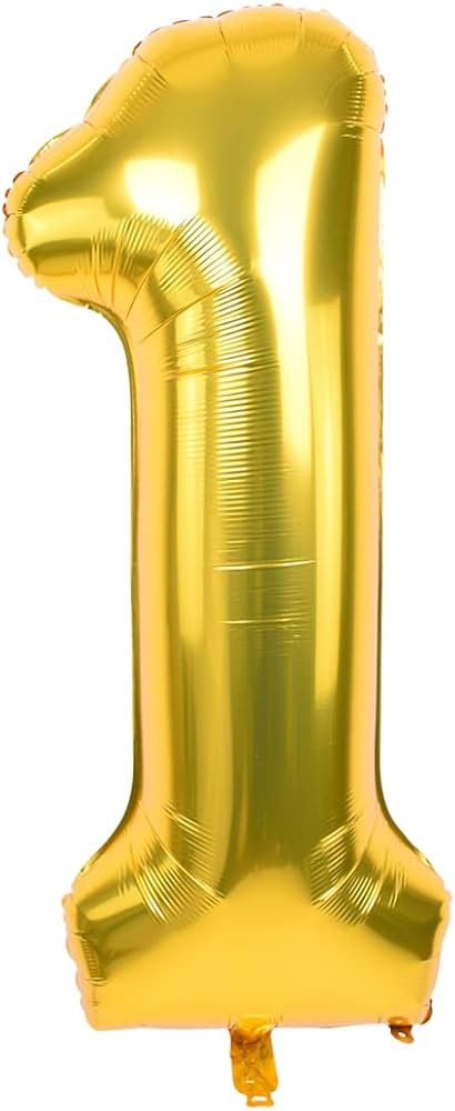 TONIFUL 40 Inch Gold Large Numbers Balloon 0-9 Birthday Party Decorations,Foil Mylar Big Number B... | Amazon (US)