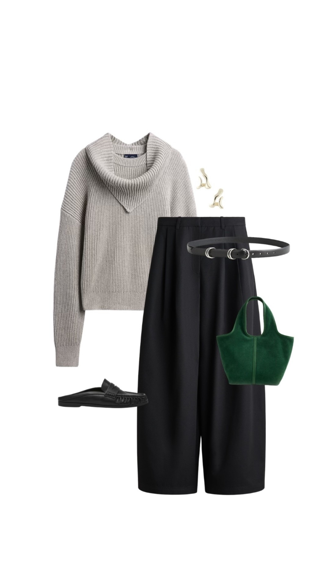Business casual fall outfit inspo

100% cotton scarf sweater, balloon pants, Walmart loafers, suede bag, leather belt