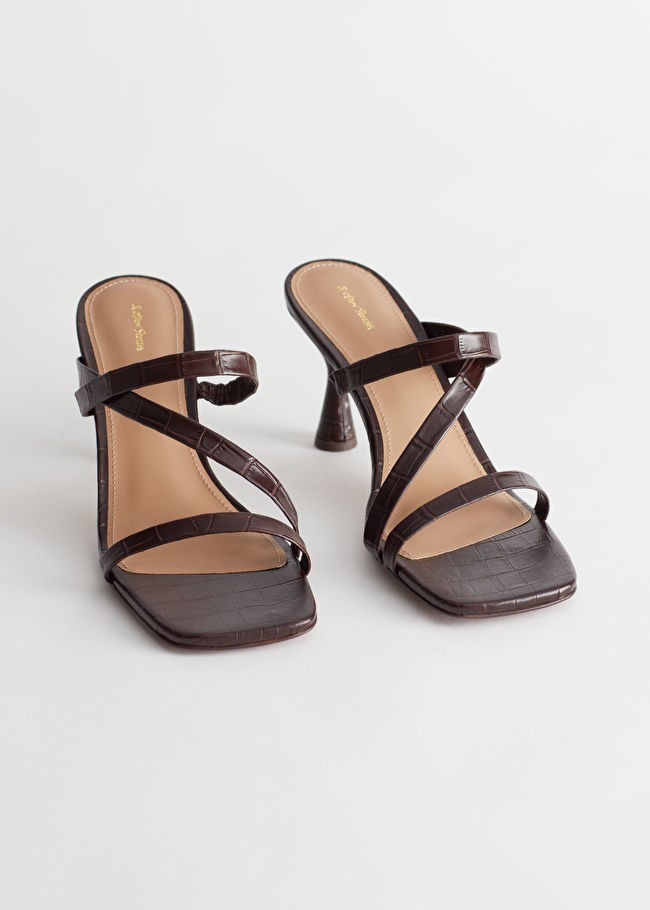 Croc Embossed Heeled Sandals | & Other Stories (EU + UK)