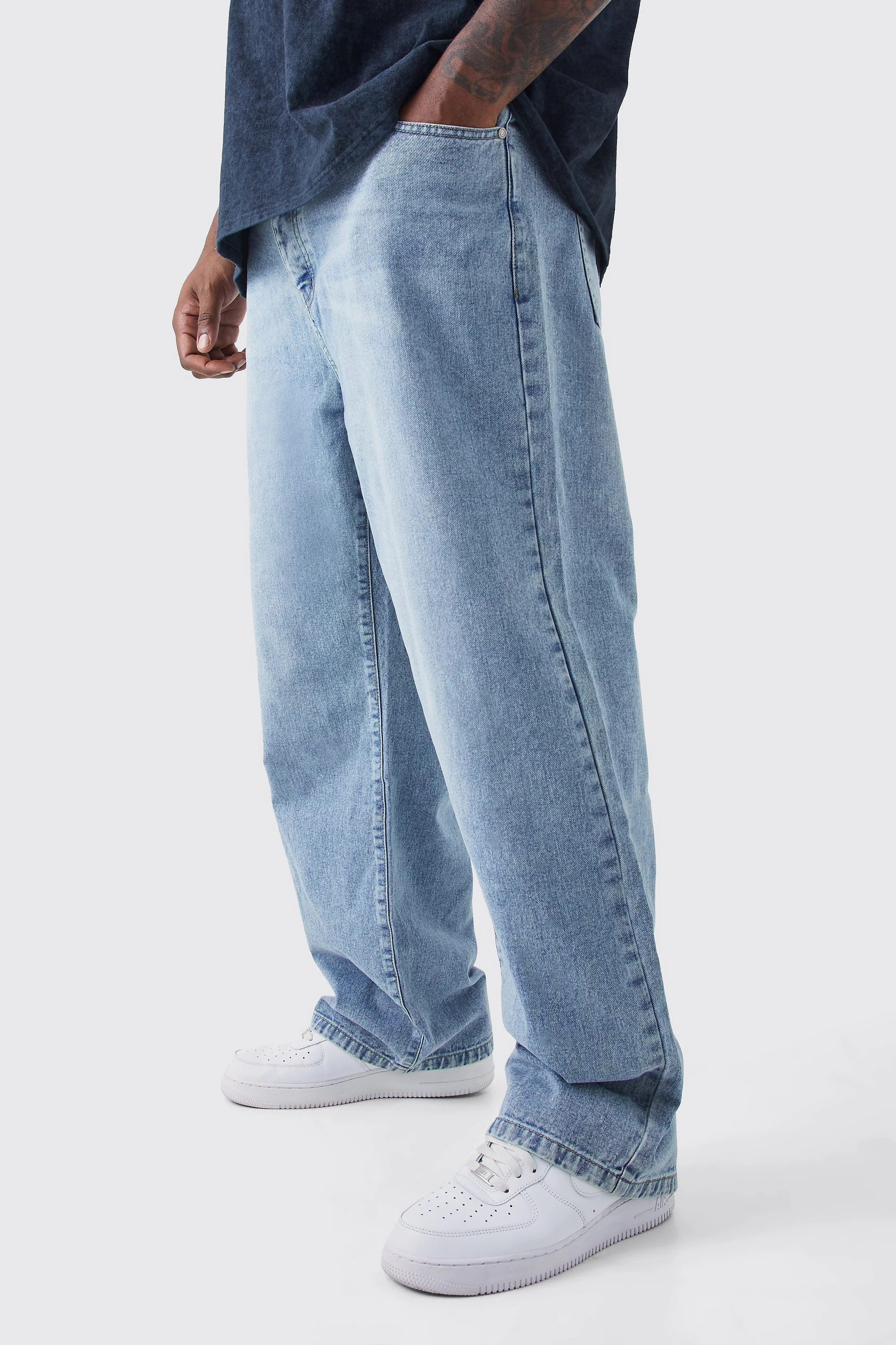 Plus Relaxed Rigid Jean | boohooMAN (US & Canada)