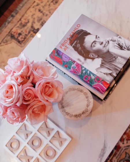 Coffee table, living room decor! Love this Frida Kahlo book and the tic-tac-toe game. Such a great addition for simple living. And I love my white marble coffee table!

#amazonfind #targetfind #coffeetable #book #coffeetablebook #coffeetabledecor #homedecor #home #decor #livingroom #livingroomdecor #fridakahlo #mexicandecor #boho #eclectic #tictactoe #trend #trending #springdecor #ltkunder50

#LTKhome #LTKunder100 #LTKFind