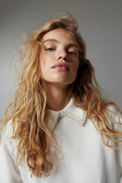 Beaded-collar Sweater | H&M (US + CA)