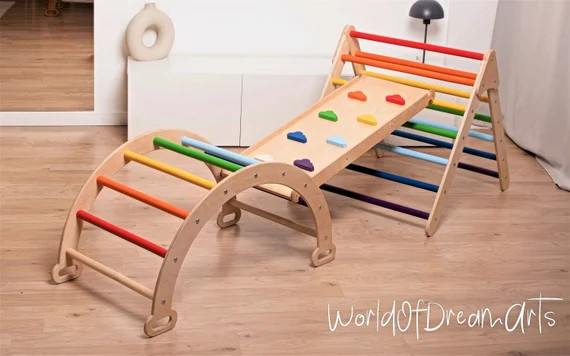 Montessori Climbing Triangle Foldable Triangle Toddler | Etsy | Etsy (US)