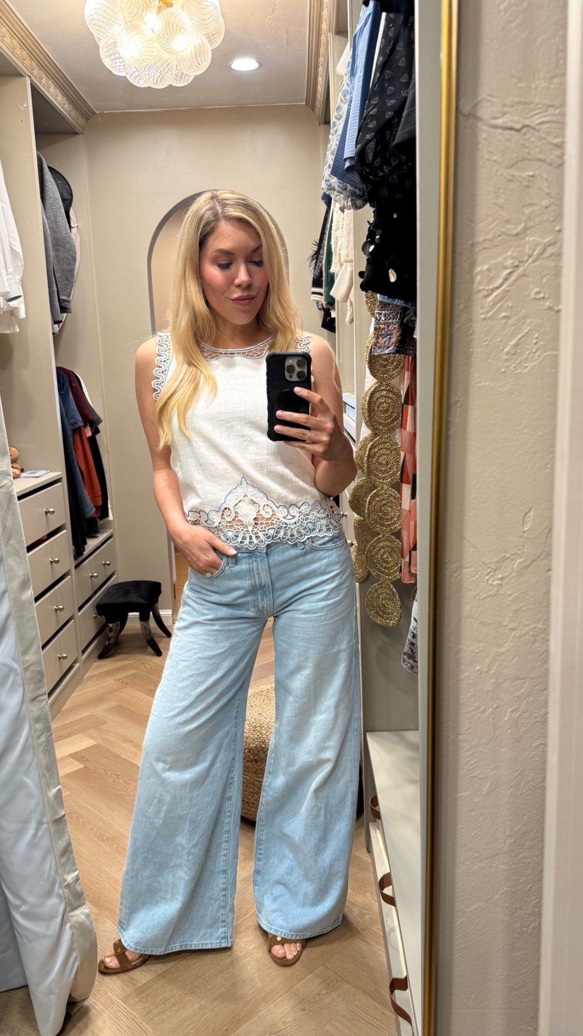 Summer matching set 
Summer outfit 
Skirt
Veronica Beard sandals
Mother jeans 

#LTKdayinmylife #LTKgrwm #LTKootd