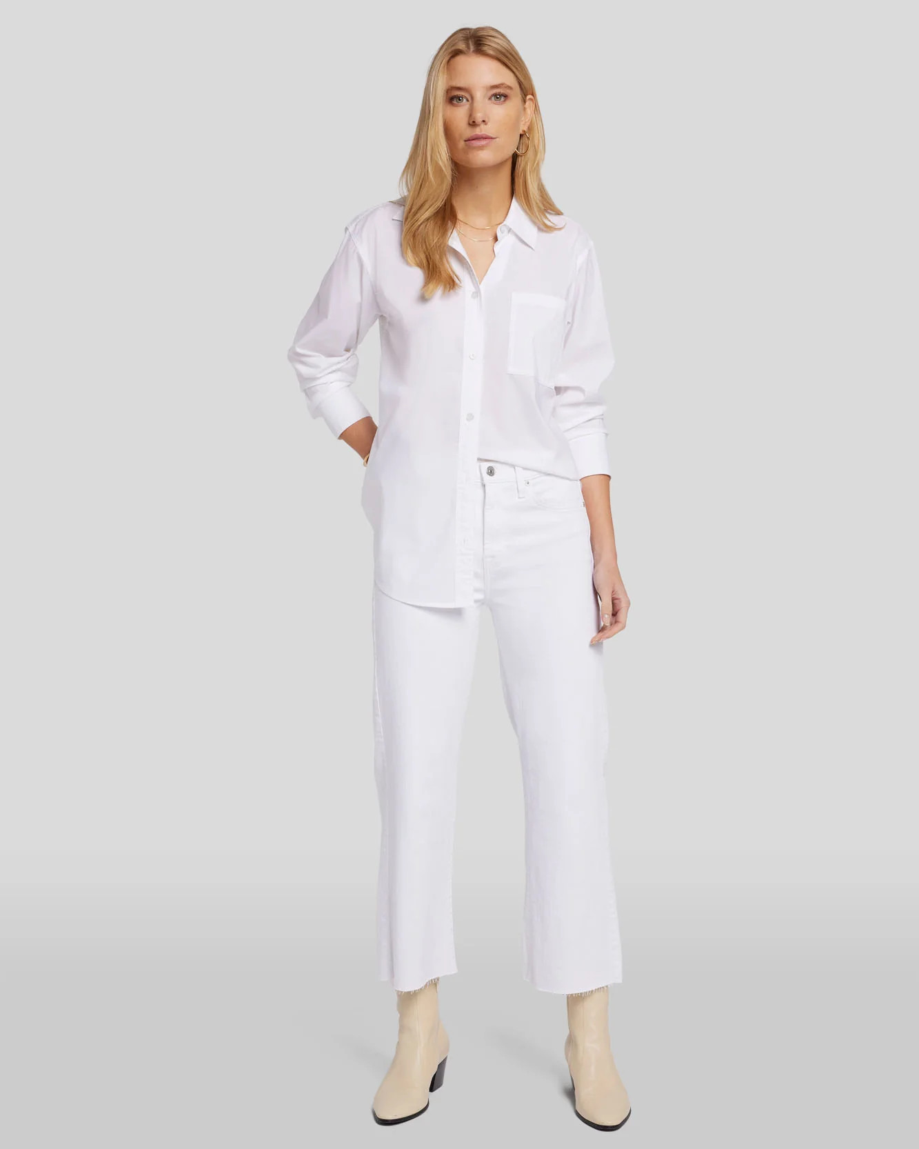Cropped Alexa in White | 7 For All Mankind