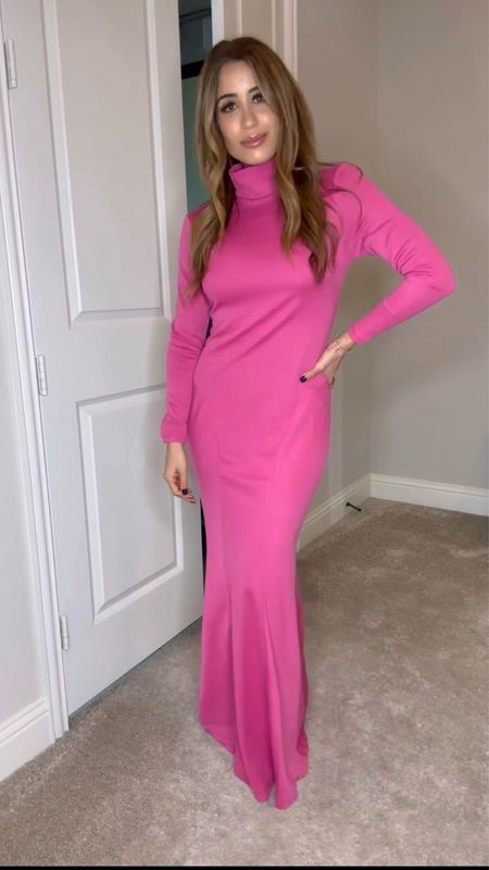 Walmart dress long pink dress size Xs clear heels holidays dress 

#LTKsalealert #LTKunder100 #LTKunder50