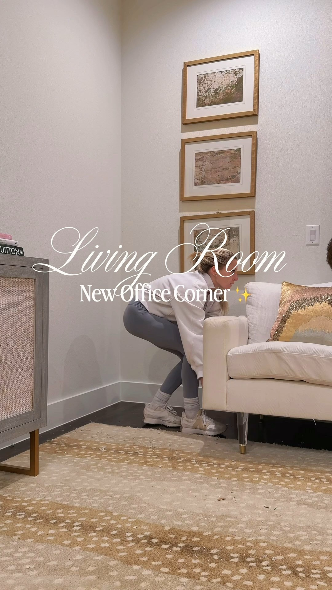 Living room home office set up ✨ 

#LTKHome #LTKvlog #LTKdayinmylife