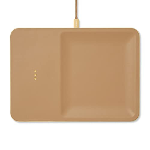 Courant CATCH:3 Classics - Italian Leather Wireless Charging Station and Valet Tray (Cortado)- Compatible with iPhone 16, 15, 14, 13, 12, 11, Galaxy S24, S23, S22, S21, S20, Note, AirPods, AirPods Pro | Amazon (US)