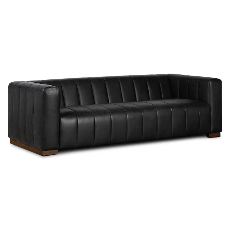 Oxley Full-Grain Genuine Italian Leather Sofa | Wayfair North America