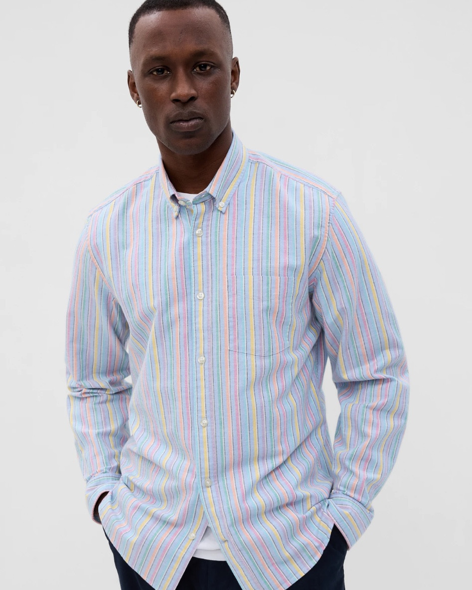 Colorful striped button up for Spring!

#LTKsalealert #LTKmens #LTKSeasonal
