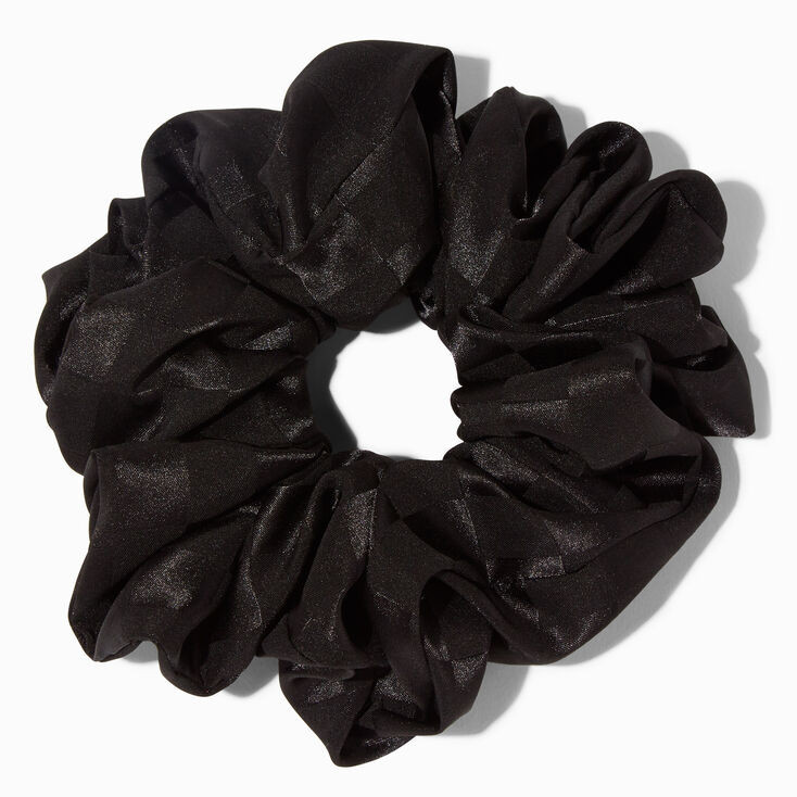 Black Shimmer Giant Hair Scrunchie | Claire's (US)
