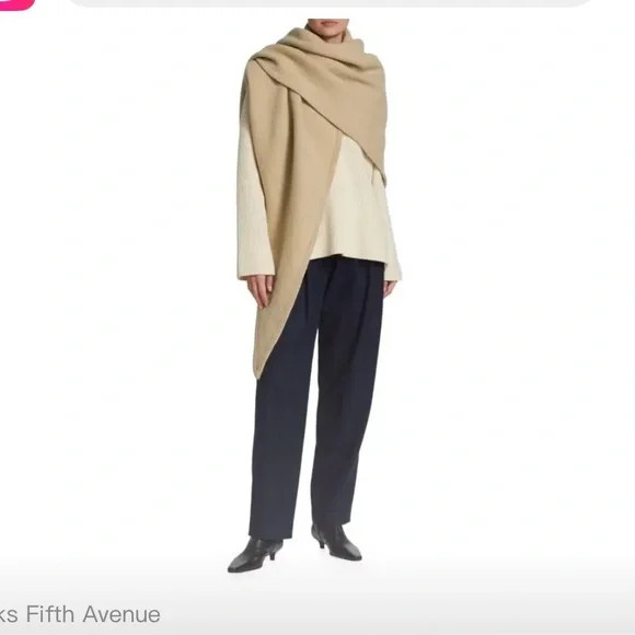 Toteme Maxi Wool Triangle Scarf Color- Oat | Poshmark