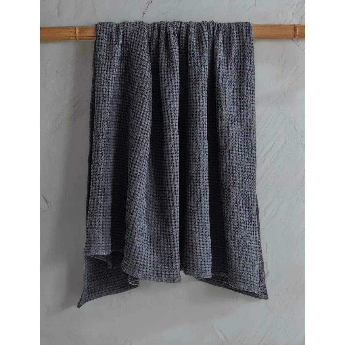 Luxurious Waffle Pure Cotton Bedspread - Washed  Linen - Ultra Soft And Cozy Blanket - Lightweigh... | Wayfair North America