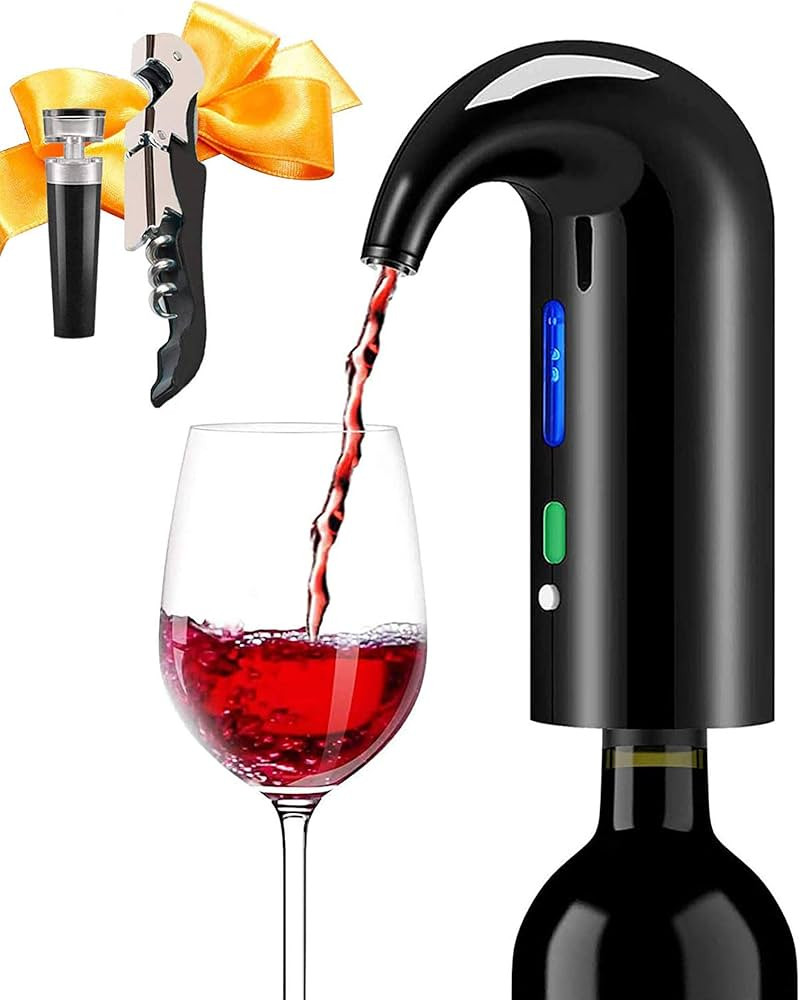 Wine Aerator - HaiZR Electric Wine Aerator Pourer + Corkscrew + Vacuum Wine Stopper Set, Portable... | Amazon (CA)