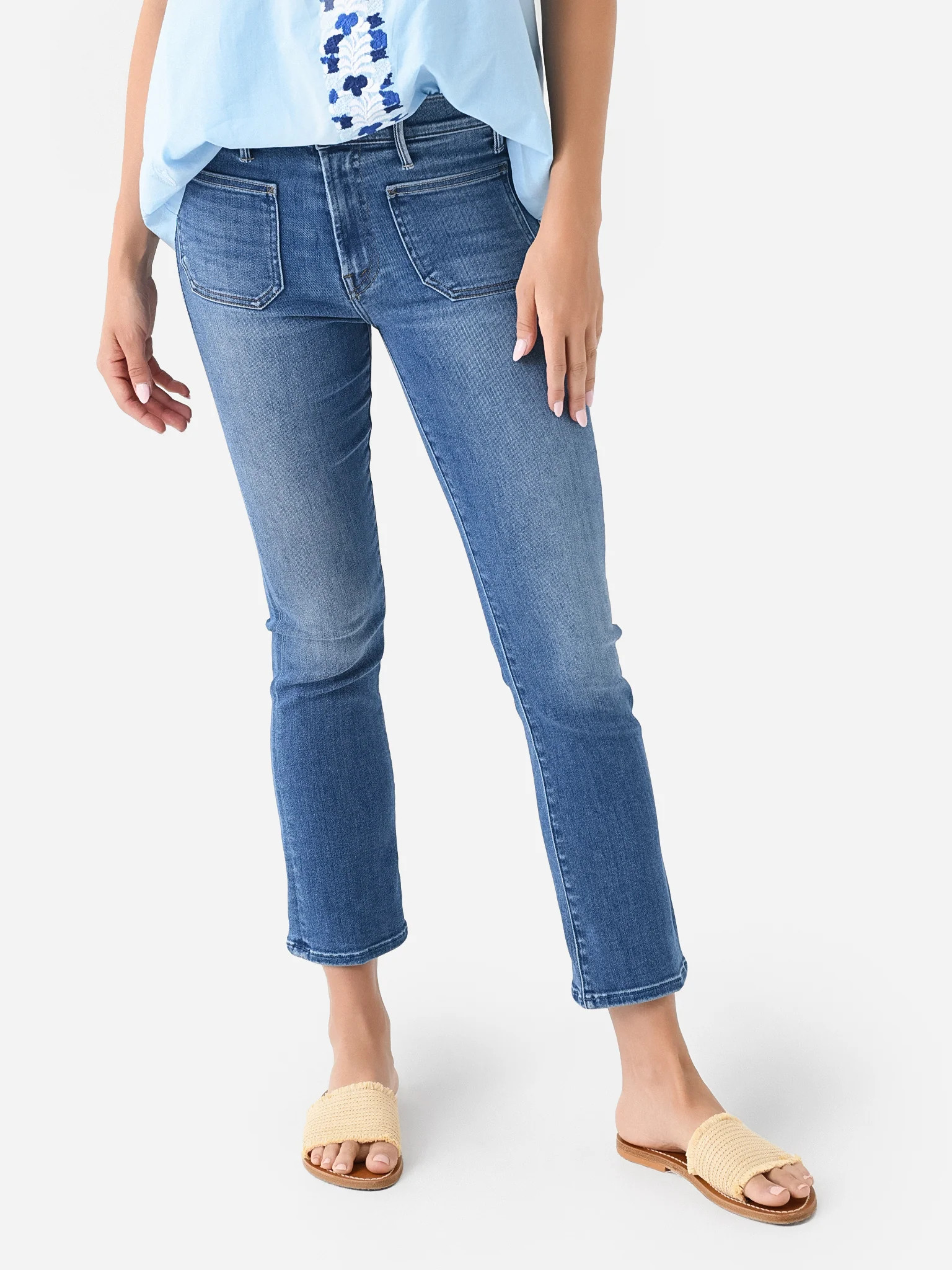 Mother Women's The Patch Pocket Insider Ankle Jean | Saint Bernard