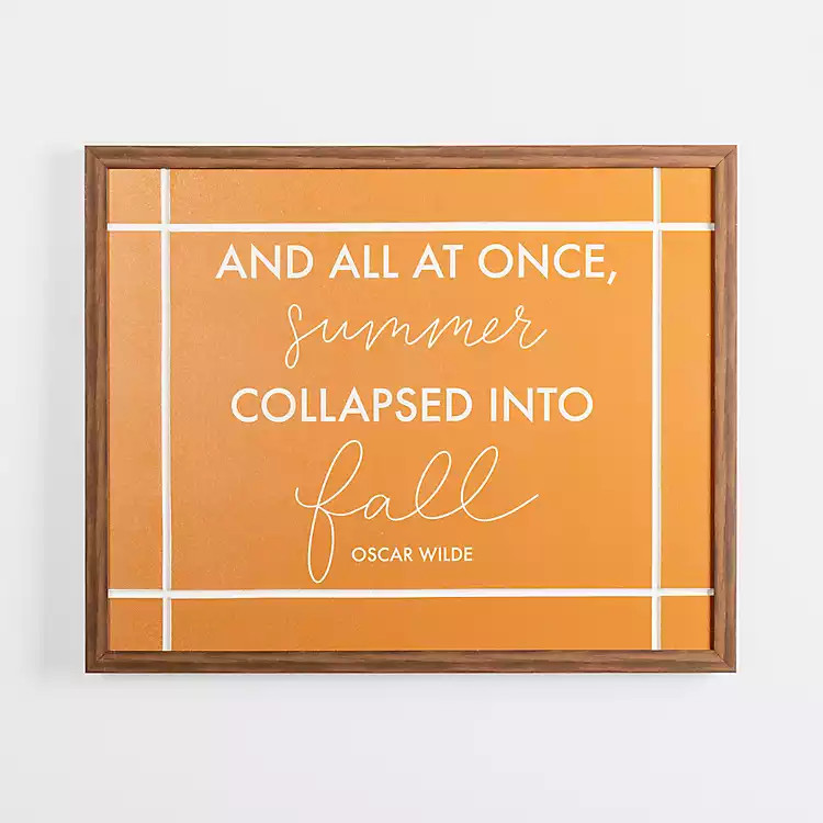 Summer Collapsed Into Fall Wall Plaque | Kirkland's Home