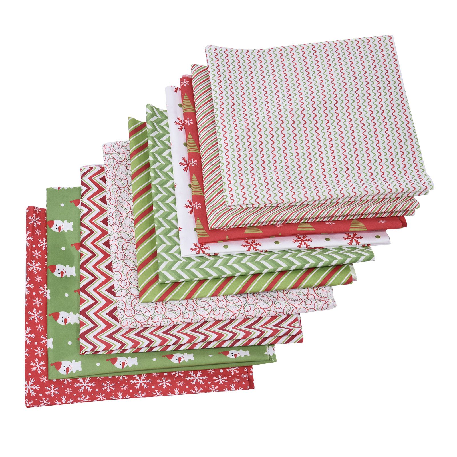 Famure Christmas Cotton Fabric Bundle Sewing Patchwork Craft Fabric - Walmart.com | Walmart (US)