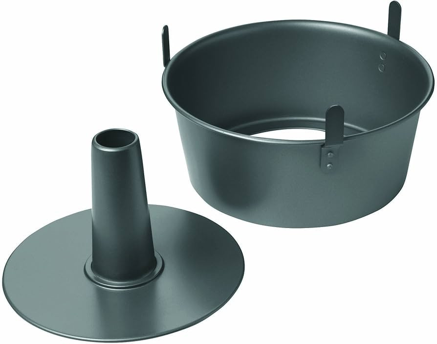 Chicago Metallic Professional 2-Piece 9.5-Inch Angel Food Cake Pan with Feet, 9.5 x 4 | Amazon (US)