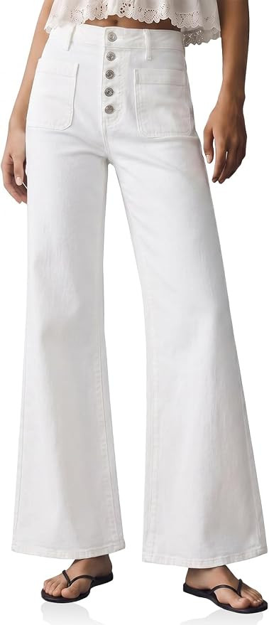 Cicy Bell Womens Wide Leg High Waisted Jeans Vintage Baggy Flare Denim Pant | Stretchy,Trendy,Ret... | Amazon (US)