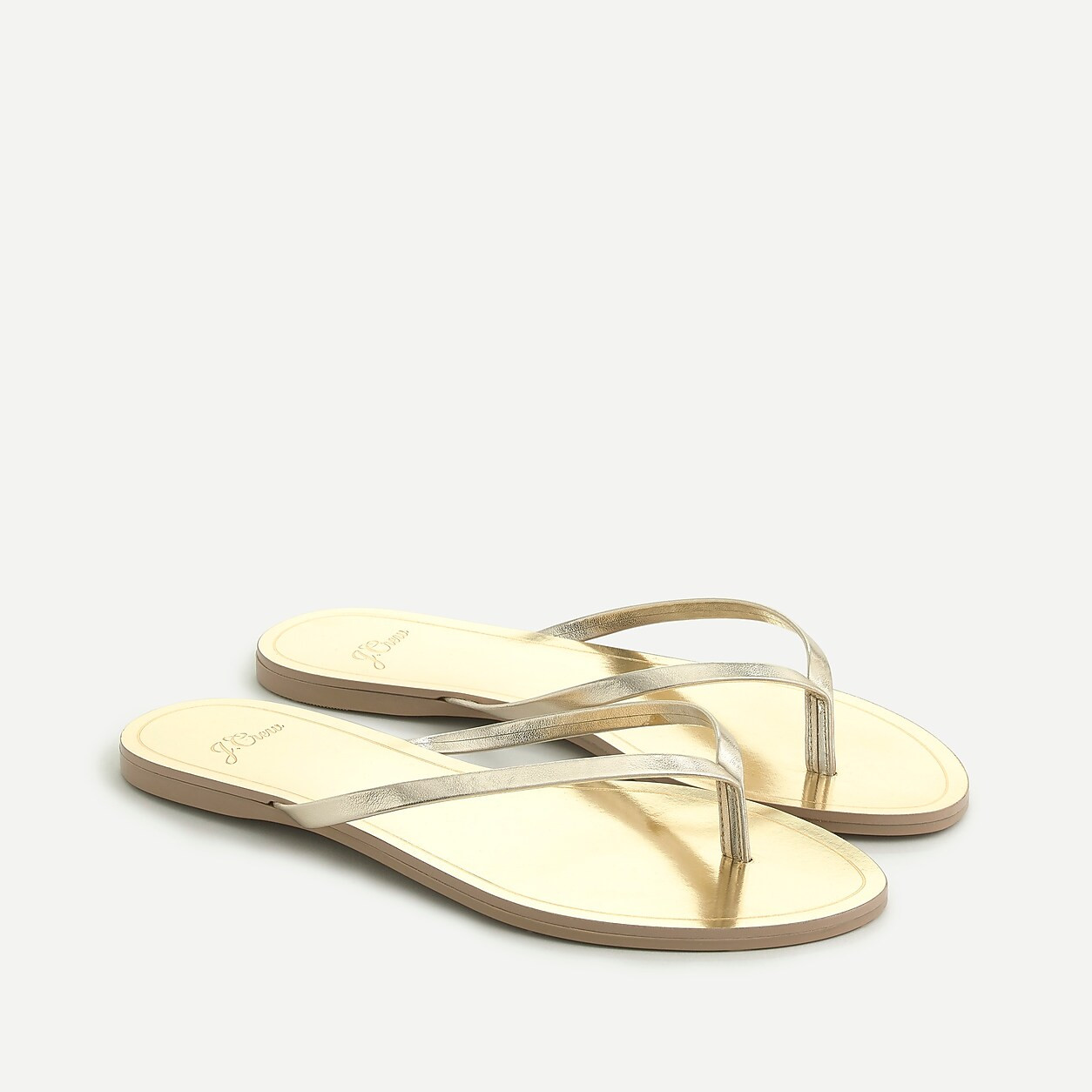 Capri metallic flip-flops | J. Crew US