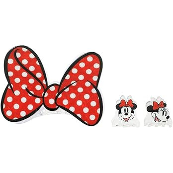 Disney's Minnie Mouse Hair Clips 3-Piece Hair Accessories Set | Amazon (US)