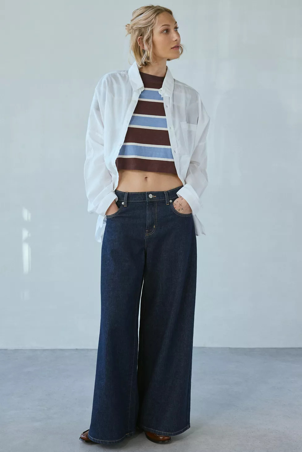 BDG Alex Breezy Cotton Oversized Button-Down Shirt | Urban Outfitters (US and RoW)