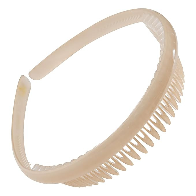 Camila Paris CP3646 French Headband for Women, Beige, Strong Hold Grip Women's Hair Band, Very Fl... | Amazon (US)