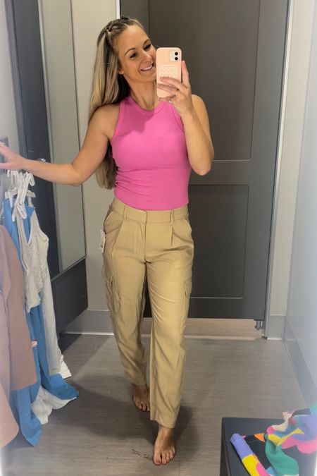 Obsessed with these $8 tanks. Wearing an XS. Pants were amazing! Wearing a 2 but needed a 4. Pants could be styled as workwear or perfect for date night outfits! 

#LTKworkwear #LTKcurves #LTKunder50