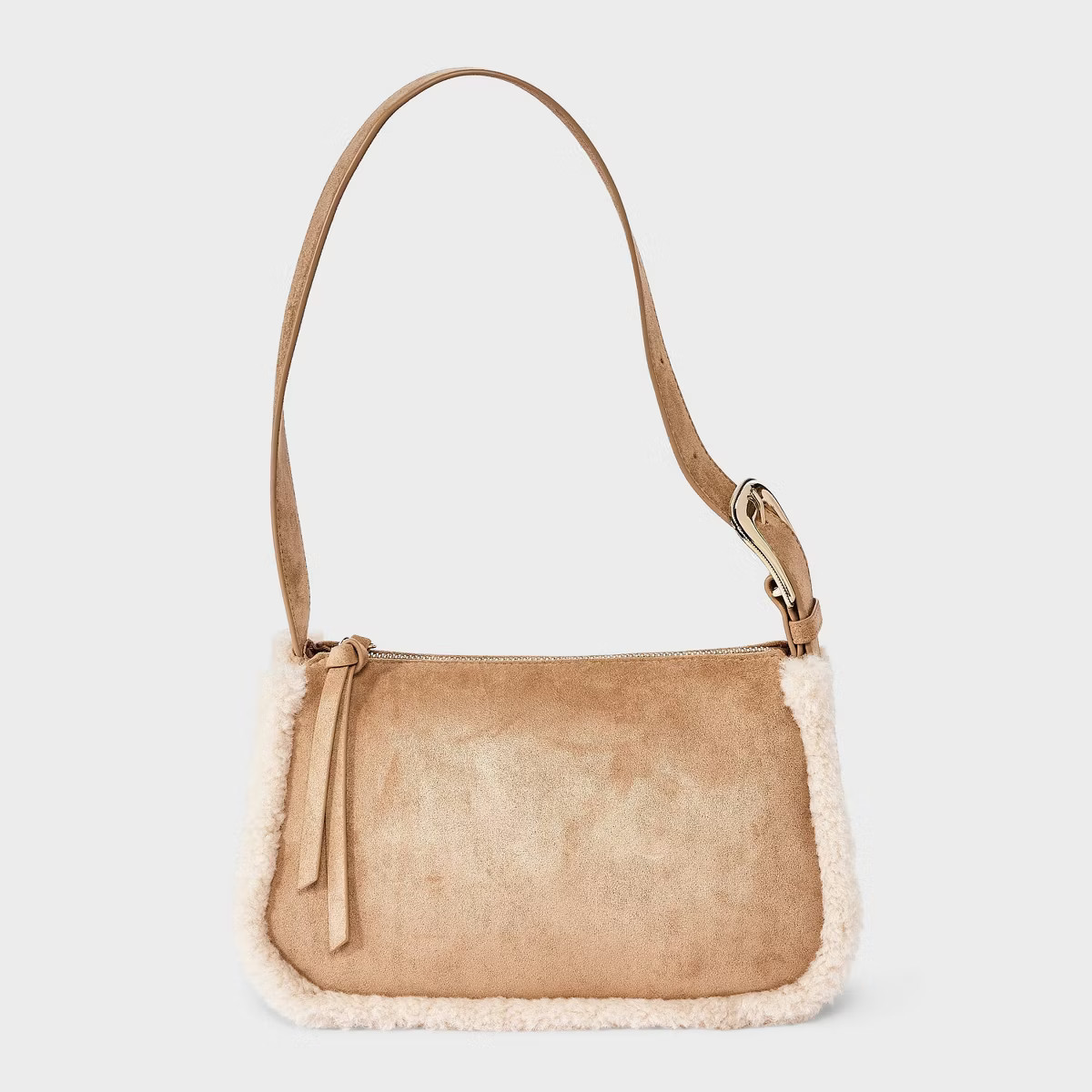Faux Suede Soft Belted Shoulder Bag - Universal Thread™ Brown | Target