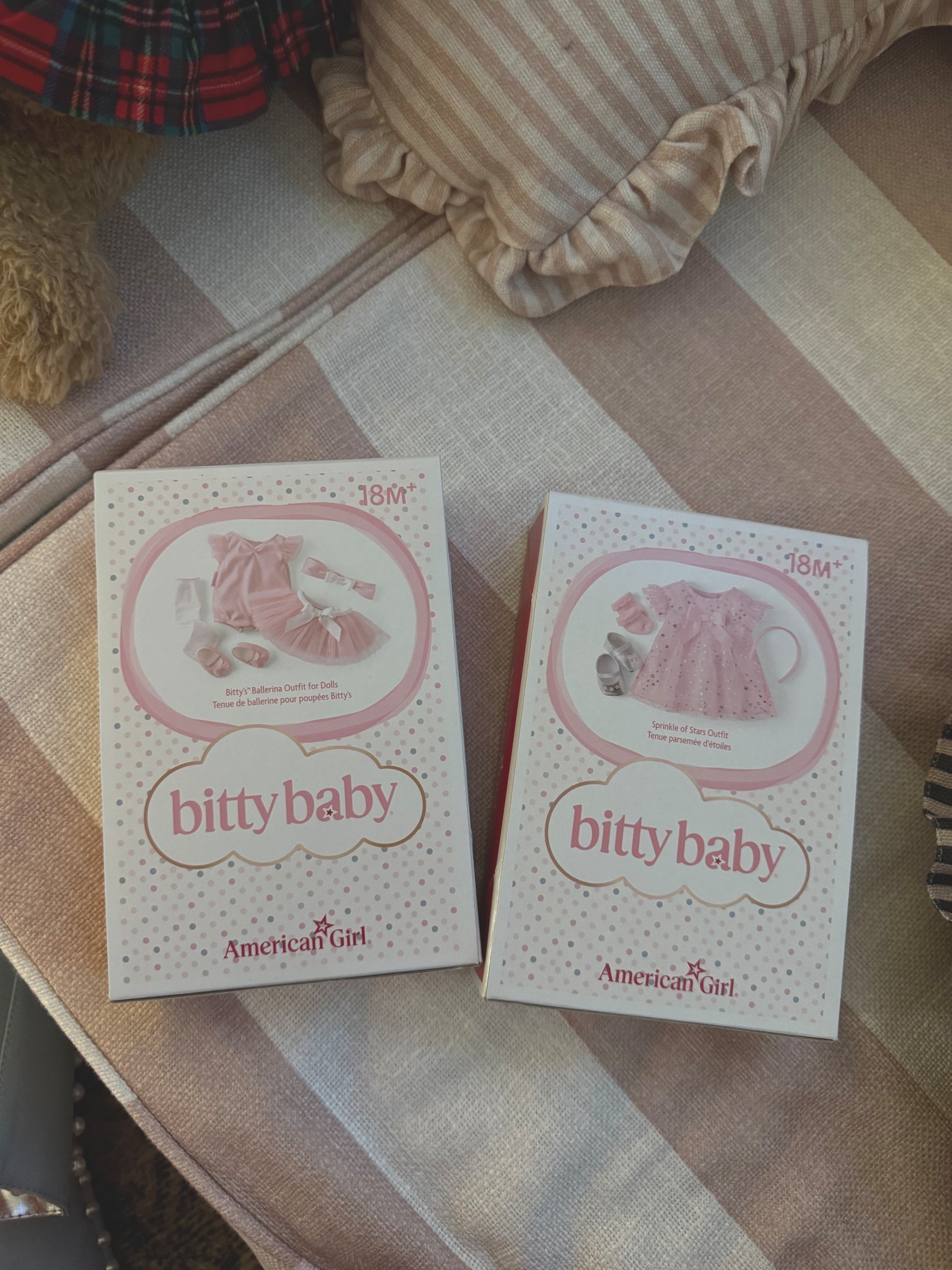 Bitty Baby outfits! The girls got to pick out a couple outfits for their new babies! Here's what they picked out🤍

#americangirl #americangirldolls #bittybaby #bittybabyoutfits

#LTKKids #LTKHoliday