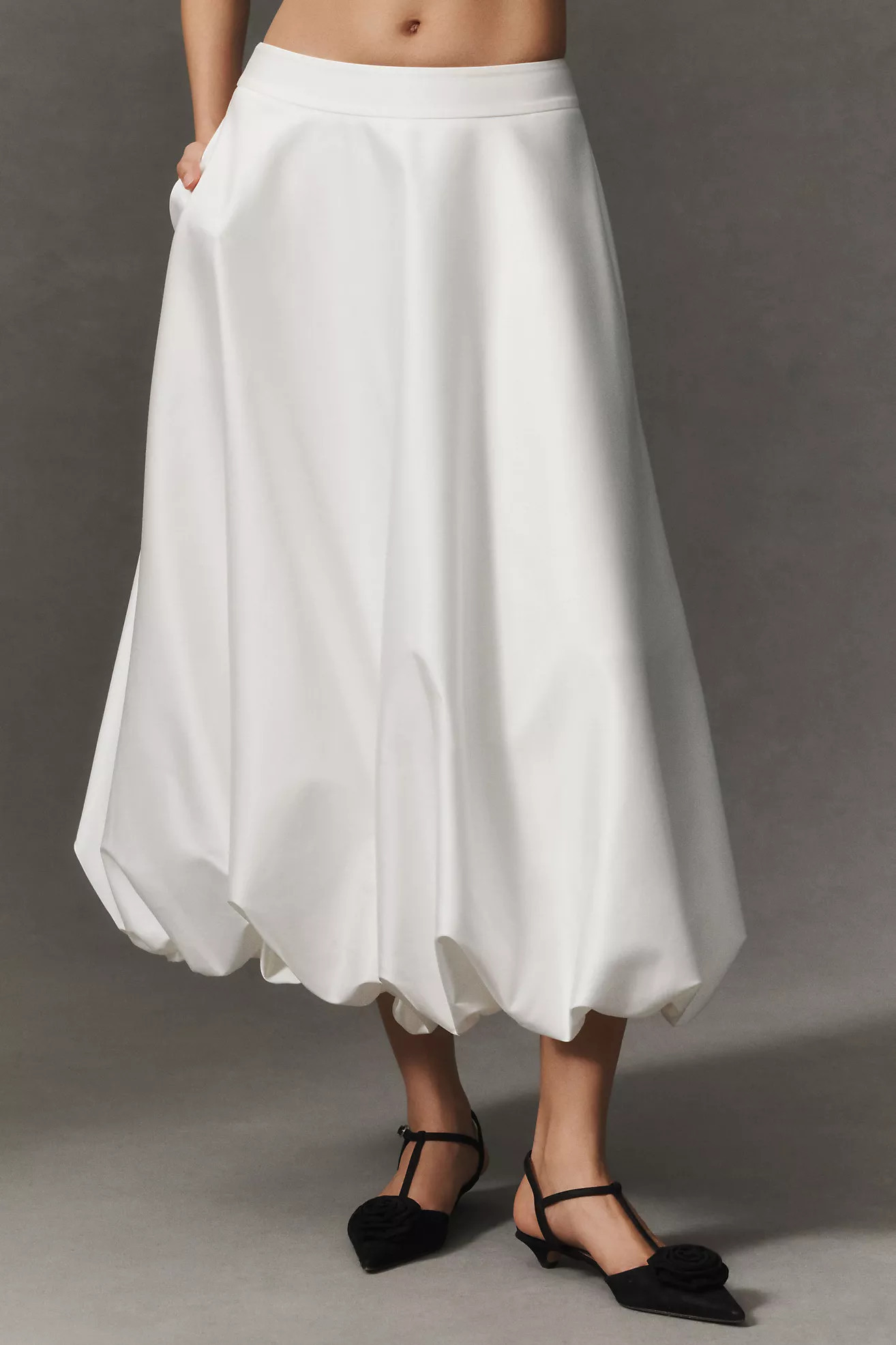 Mare Mare Satin Bubble Maxi Skirt | Anthropologie (US)