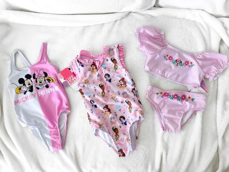 Toddler Disney Bathing Suits 
Minnie Mouse, Mickey Mouse, Disney Princess, Cinderella, Belle, Tiana, Snow White

#LTKKids #LTKBaby #LTKFamily