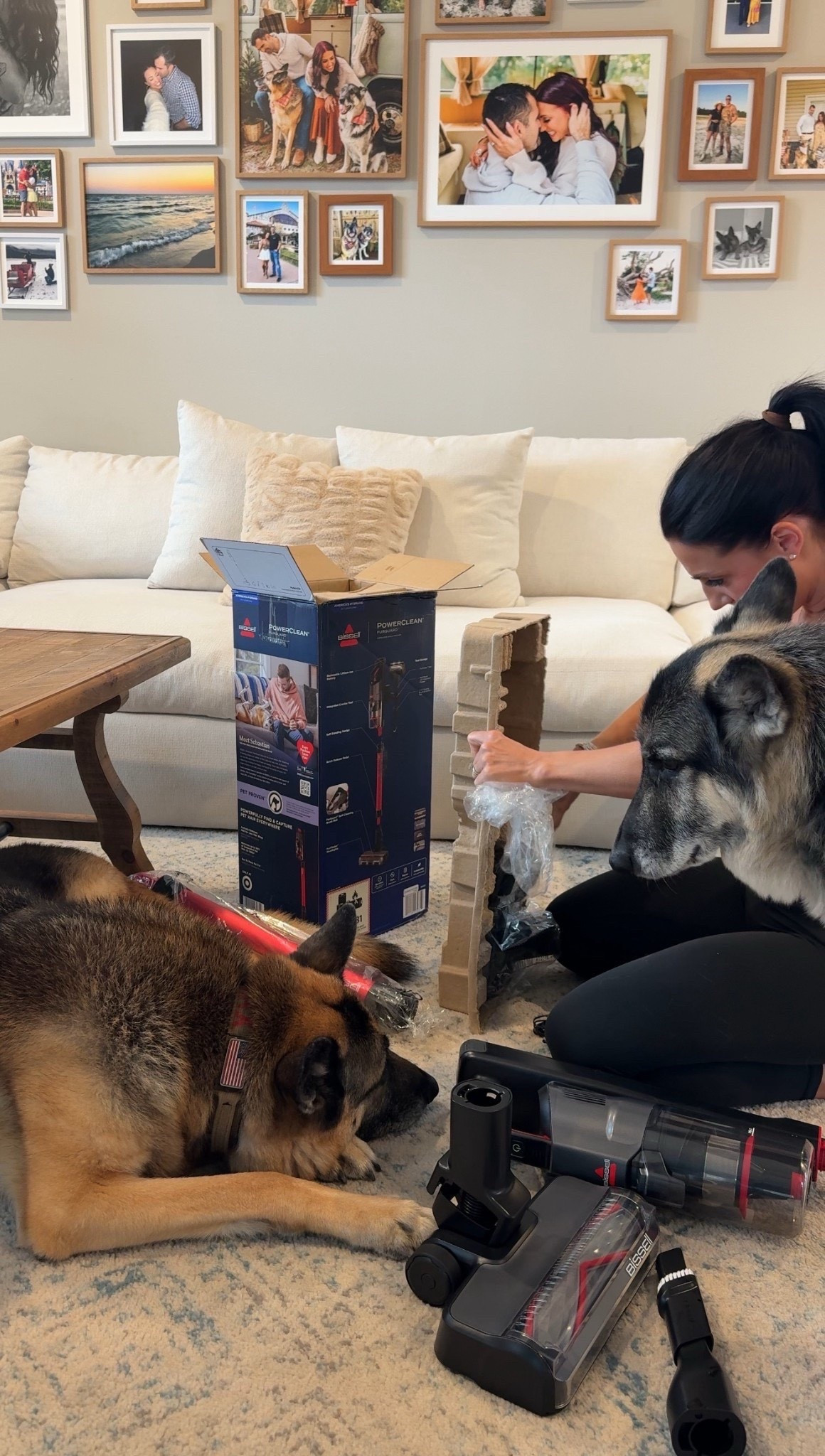 Our new favorite vacuum: BISSELL ​​PowerClean FurGuard. The self cleaning brush roll is a GAME CHANGER.
