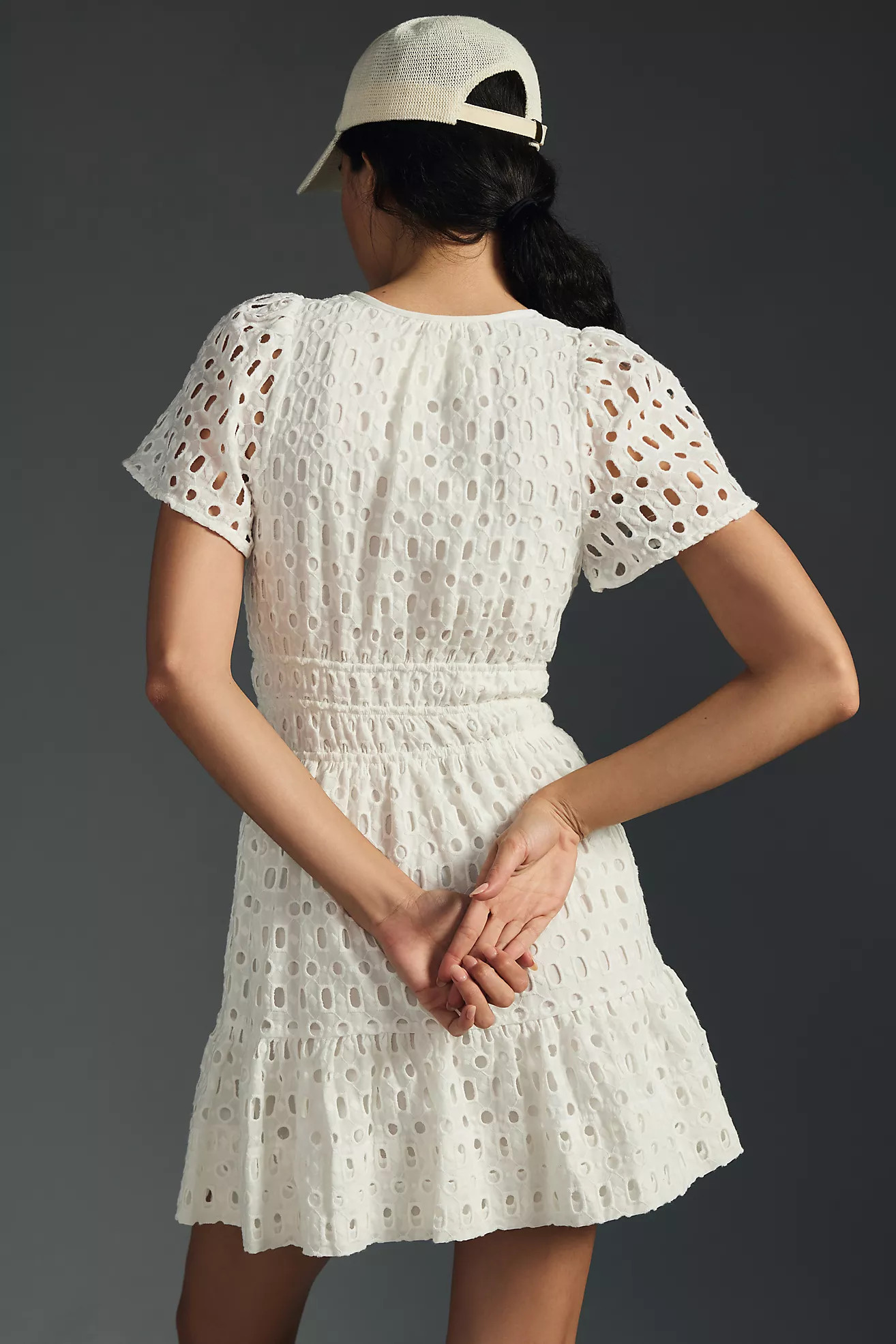The Somerset Eyelet Mini Dress | Anthropologie (US)