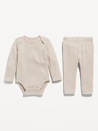 Unisex Jacquard-Knit Bodysuit &amp; Pants Set for Baby | Old Navy (US)