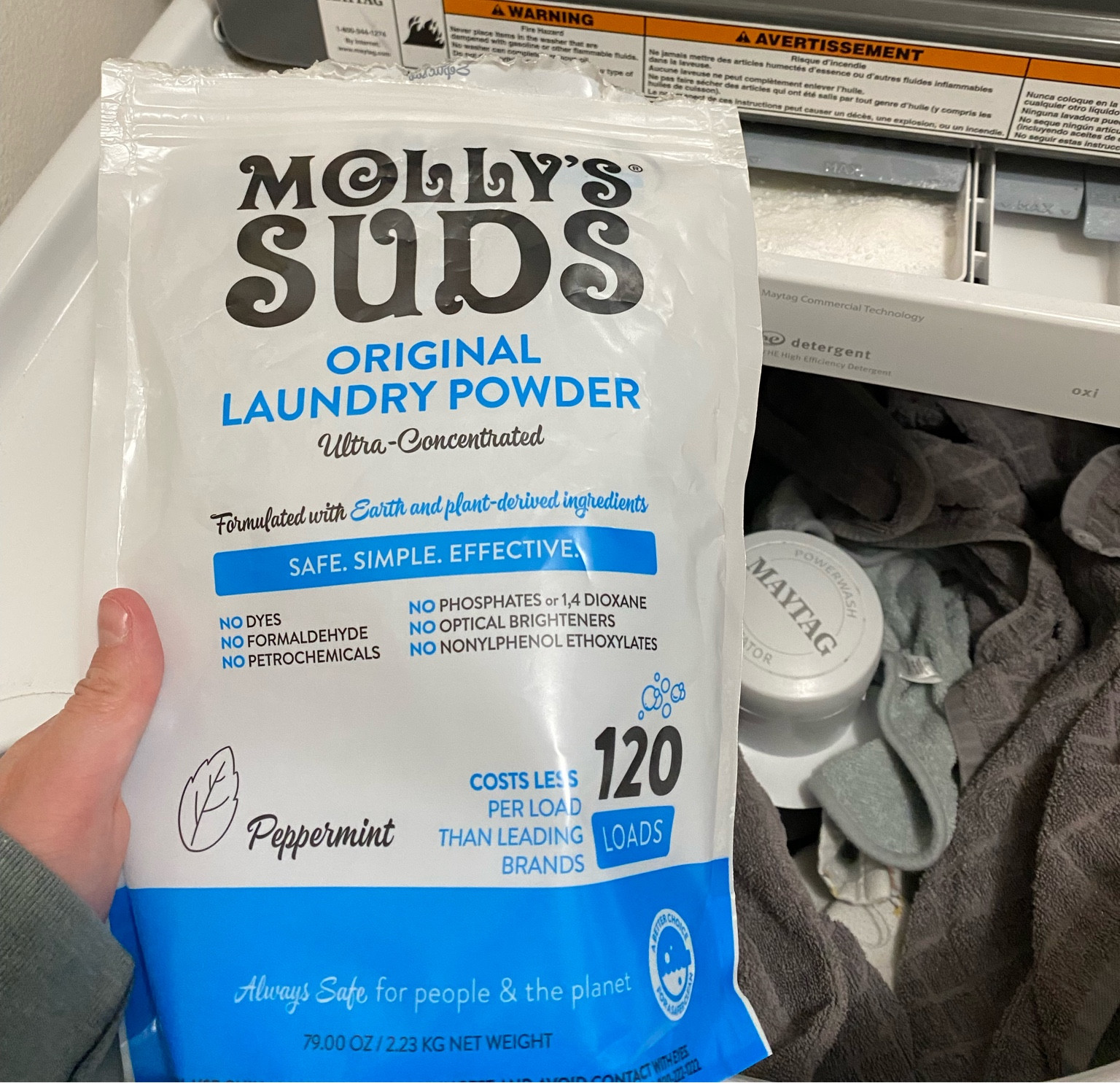 I’ve been on the search for greener/cleaner products to use at home. I’ve tried a bunch along the way, and a lot of what I thought was “clean” really wasn’t aka green washed. I’ve been using this since October to wash our clothes, and I can honestly say, I love it! I was skeptical at first but it has got all of our clothes clean without the junk ingredients. I’ve also been using vinegar in my rinse cycle, and everything comes out soft out of the drier and even less static. 

#LTKbaby #LTKhome #LTKfamily