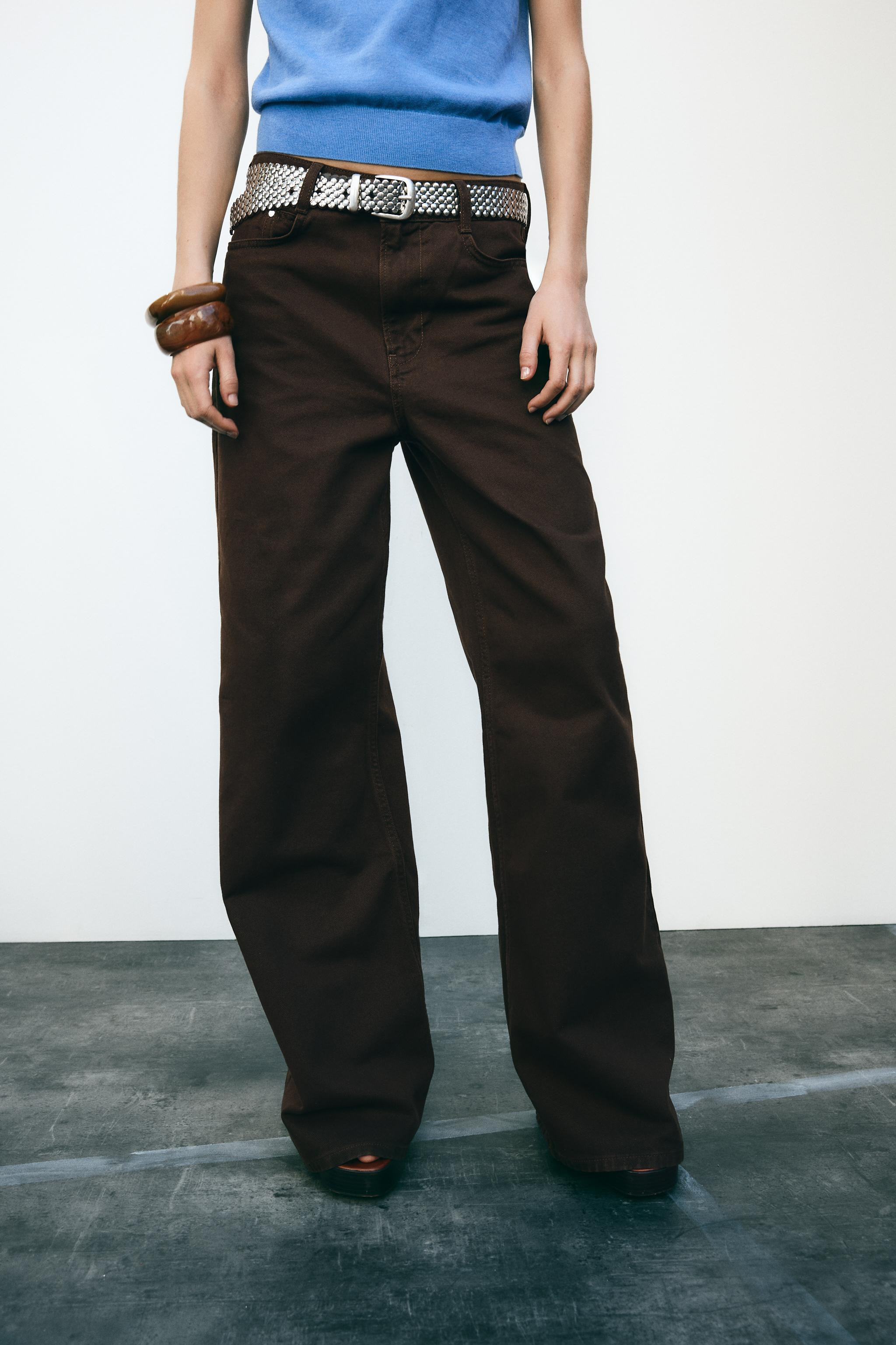 Z1975 WIDE-LEG HIGH-WAIST LONG LENGTH JEANS | Zara UK