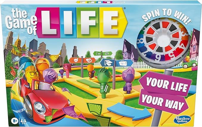 Hasbro Gaming The Game of Life Game, Family Board Game for 2-4 Players, Indoor Game for Kids Ages... | Amazon (US)
