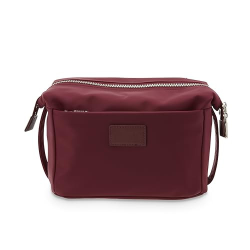 ETOILE - Jet Setter Travel Case Burgundy Soft Flexible and Foldable Makeup Cosmetic Travel Bag | Amazon (US)