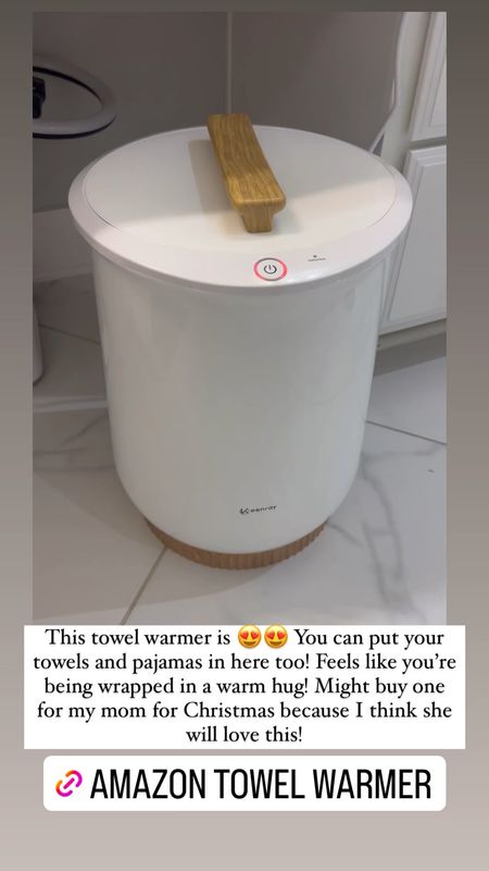 Obsessed with our Amazon towel warmer!! You can put towels or your pajamas in it so they are toasty warm. Gift idea for mother-in law. Gift for mom. Gift for sister-in-law. 

#LTKhome #LTKGiftGuide #LTKHoliday