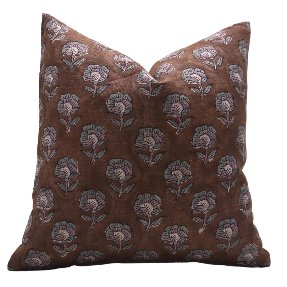 Fabdivine Block Print Pure Linen Throw Pillow Covers, Handmade 14x20 Inch- Rohini | Wayfair North America