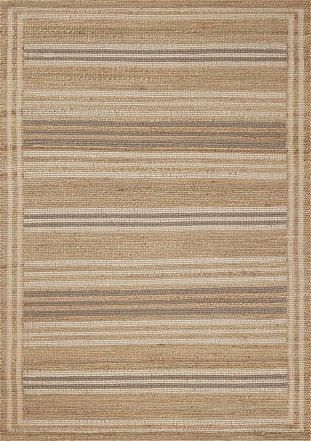 Loloi Chris Loves Julia Judy Collection JUD-03 Natural/Dove 7'-9" x 9'-9" Area Rug | Amazon (US)