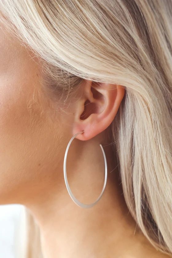 Alter Ego Silver Hoop Earrings | Lulus