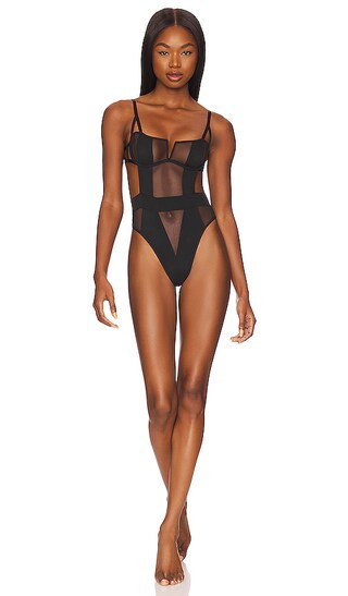 BLUEBELLA Orla Wired Bodysuit in Black. - size 34B | Revolve Clothing (Global)