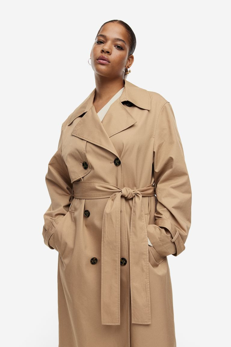Cotton Twill Trench Coat | H&M (US + CA)