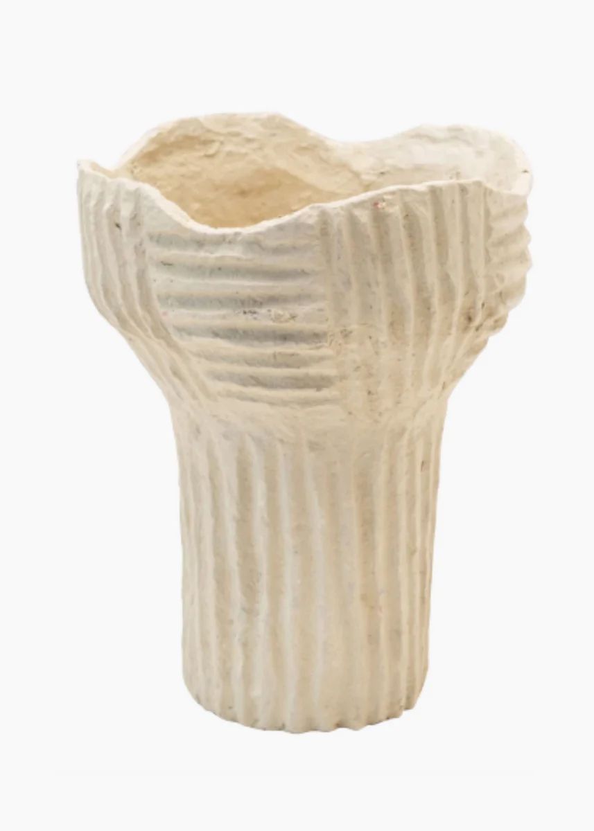 Paper Mache Vase - Natural | Macy Carlisle