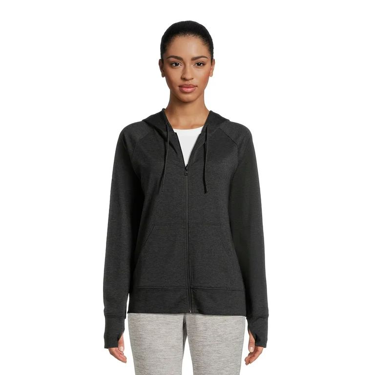 Athletic Works Women’s and Women's Plus ButterCore Lightweight Zip-Up Hoodie, Sizes XS-4X - Wal... | Walmart (US)