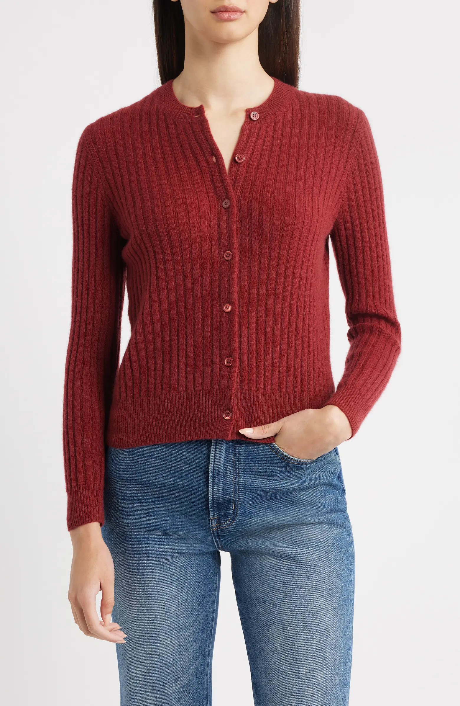DÔEN Danae Rib Cashmere Cardigan | Nordstrom | Nordstrom