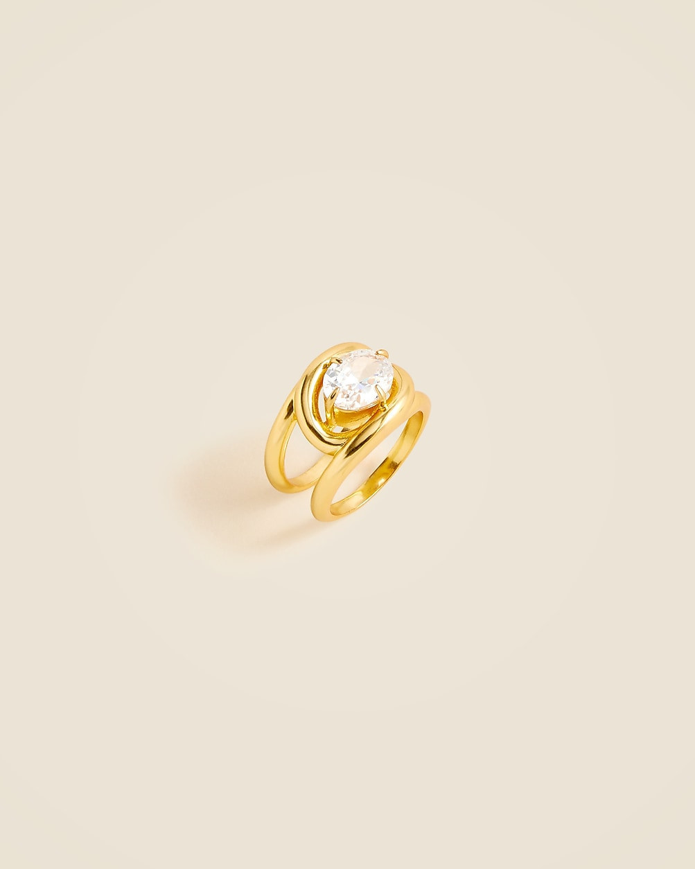 Sculptural crystal ring | J. Crew US