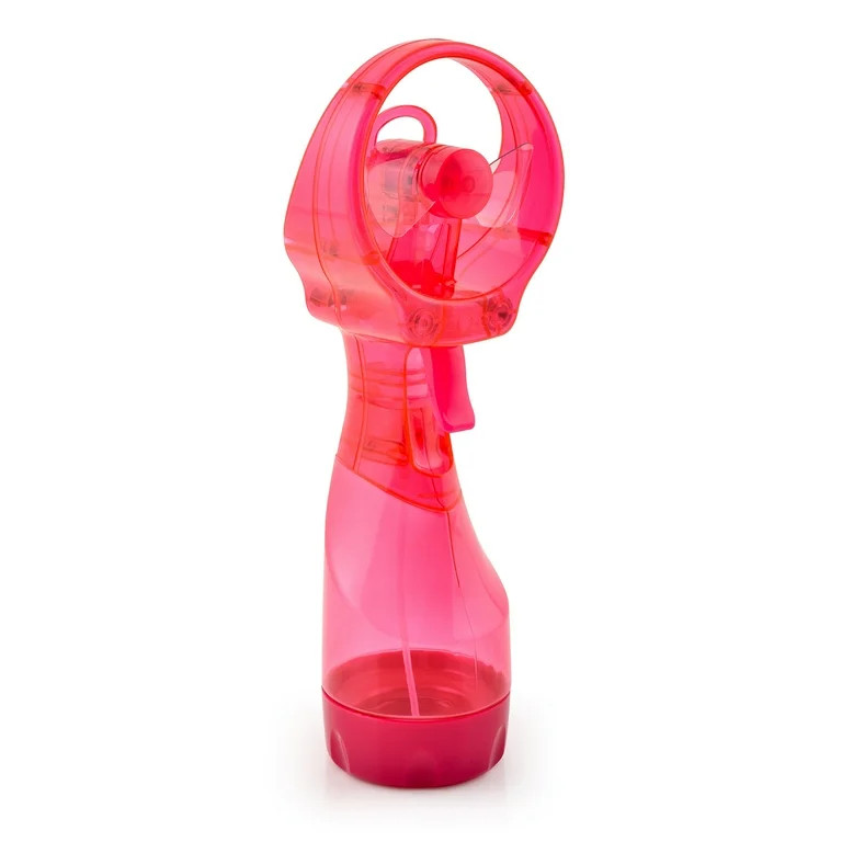 O2COOL Deluxe Handheld Battery Powered Water Misting Fan Pink - New 3.7 inch by 10.6 inch | Walmart (US)